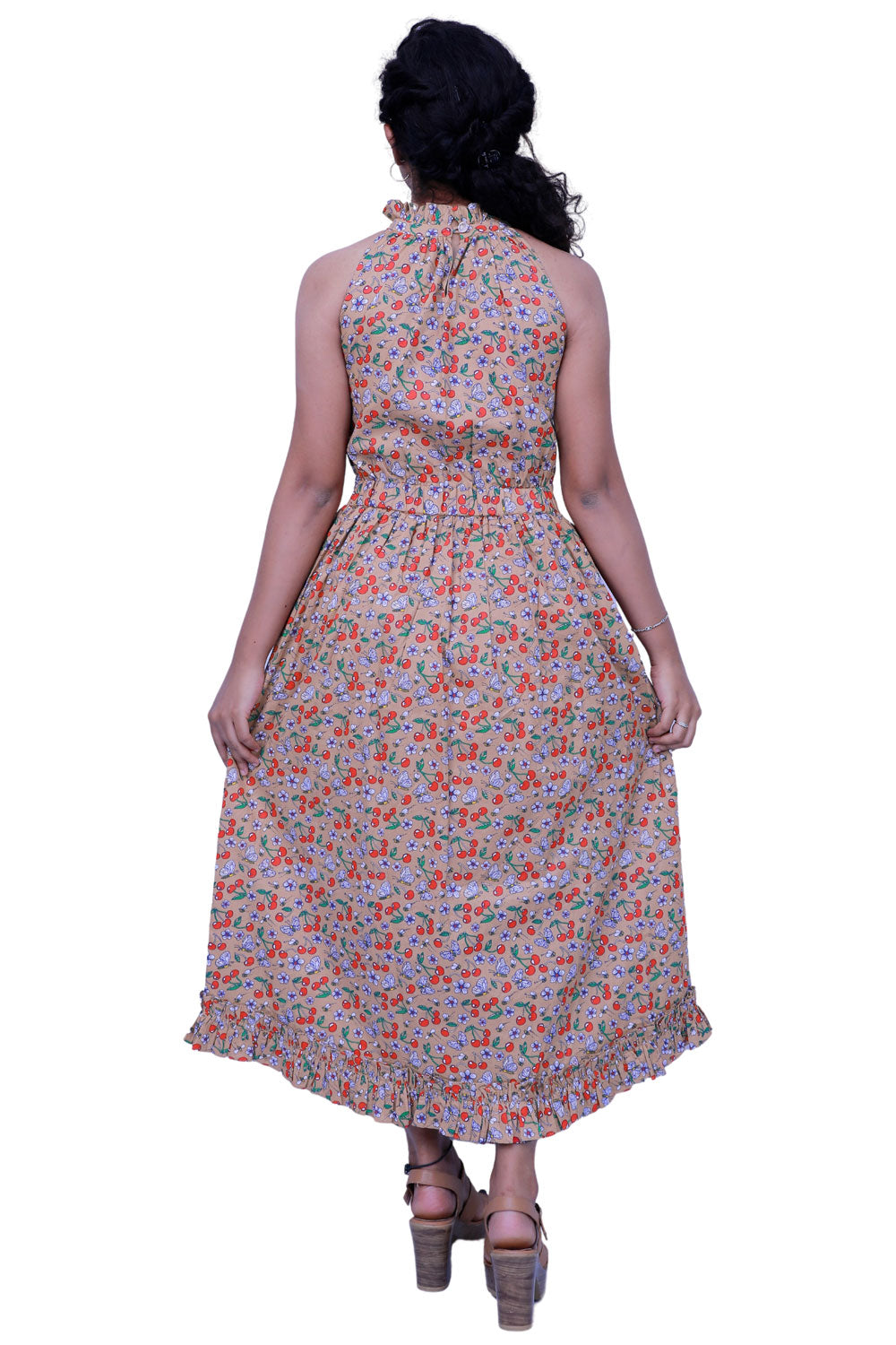 Women Maxi Brown Dress | S3G380