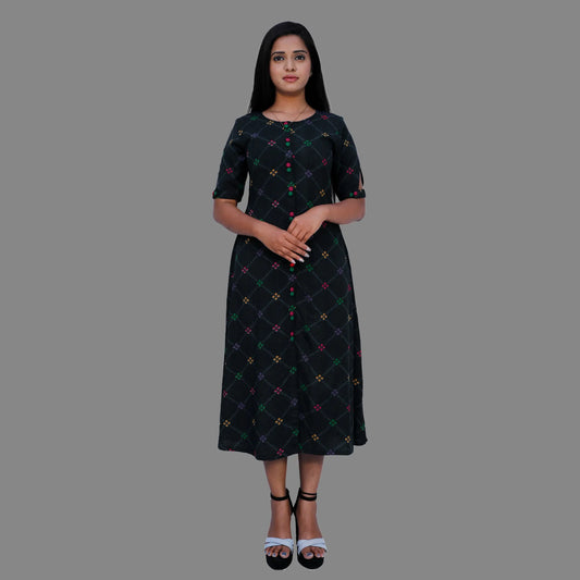 Women Printed A-line Kurta | S3K519