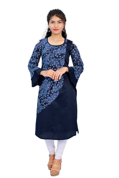 Women’s Printed Straight Kurti|S3W158