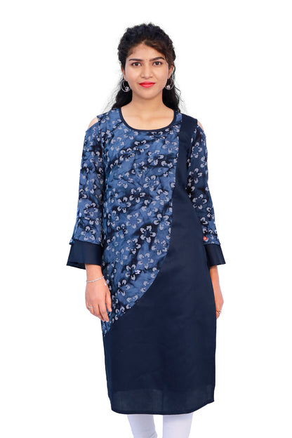 Women’s Printed Straight Kurti|S3W158