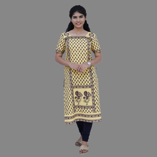 Women Printed Straight Kurta | S3K602