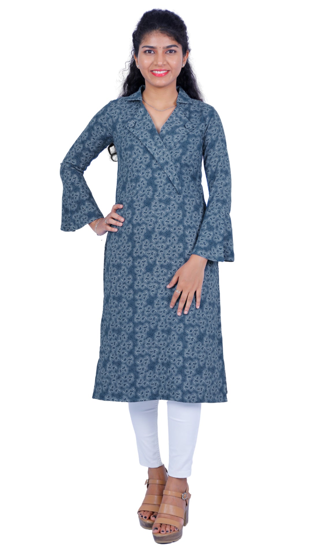 Women Paisley Straight Kurta | S3K044