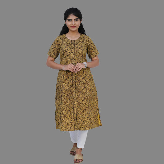 Women Floral Print A-line Kurta | S3K544