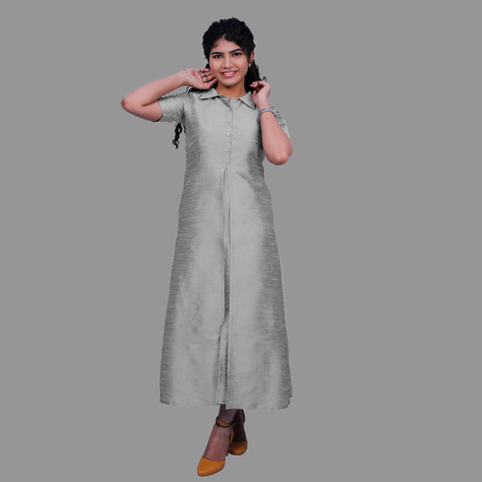 Women Solid A-line Kurta | S3K410