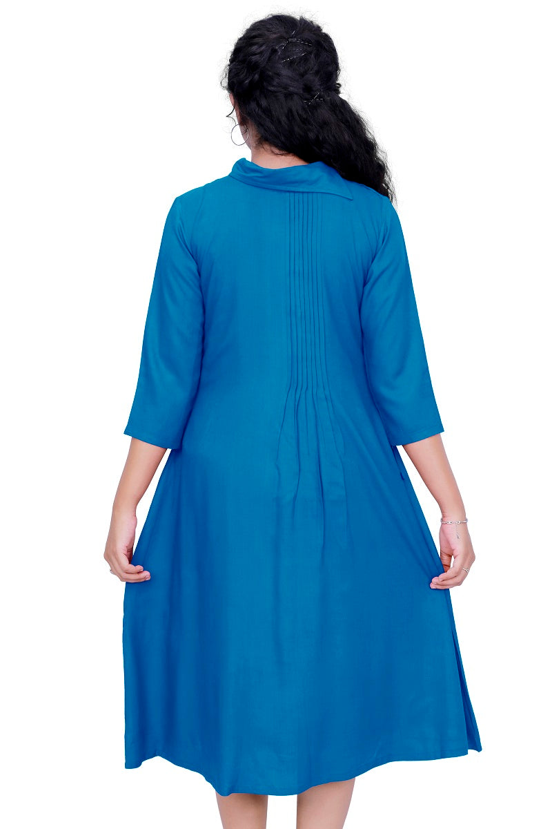 Powder Blue One Piece Dress in Mumbai at best price by Wama Trendz -  Justdial