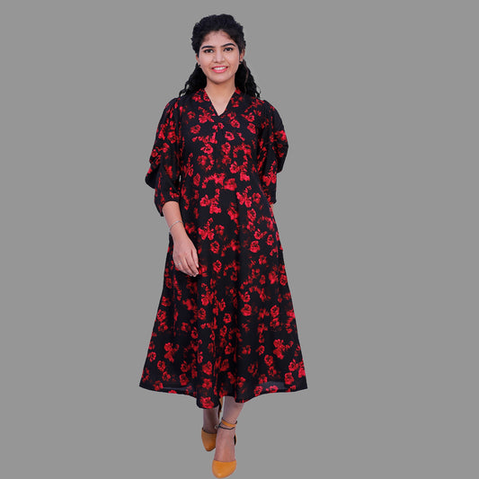 Women Printed A-line Kurta | S3K622