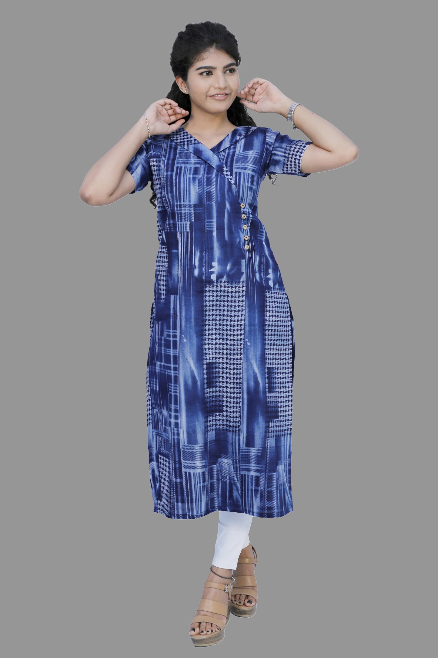 Women Abstract Straight Kurta | S3K616